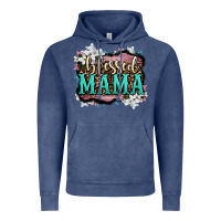 Vintage Denim blessed mama Vintage Hoodie - OliviaCreatesArt