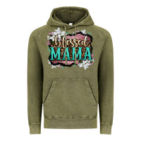 Vintage Olive blessed mama Vintage Hoodie - OliviaCreatesArt