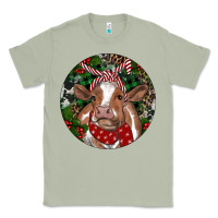 Matcha Brown Cow Christmas Classic Tee - RanaPortraitStore