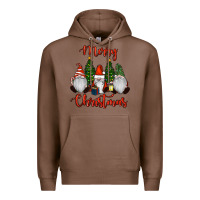 Chestnut Merry Christmas Gnomes Premium Hoodie - RanaPortraitStore