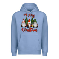 Colony Blue Merry Christmas Gnomes Premium Hoodie - RanaPortraitStore