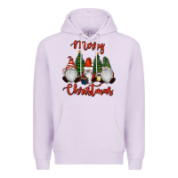Lilac Merry Christmas Gnomes Premium Hoodie - RanaPortraitStore