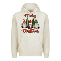 Oatmeal Heather Merry Christmas Gnomes Premium Hoodie - RanaPortraitStore