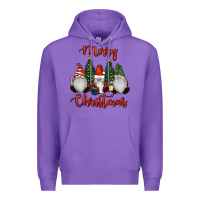 Purple Merry Christmas Gnomes Premium Hoodie - RanaPortraitStore
