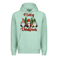 Seafoam Merry Christmas Gnomes Premium Hoodie - RanaPortraitStore