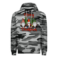 Slate Camo Merry Christmas Gnomes Premium Hoodie - RanaPortraitStore