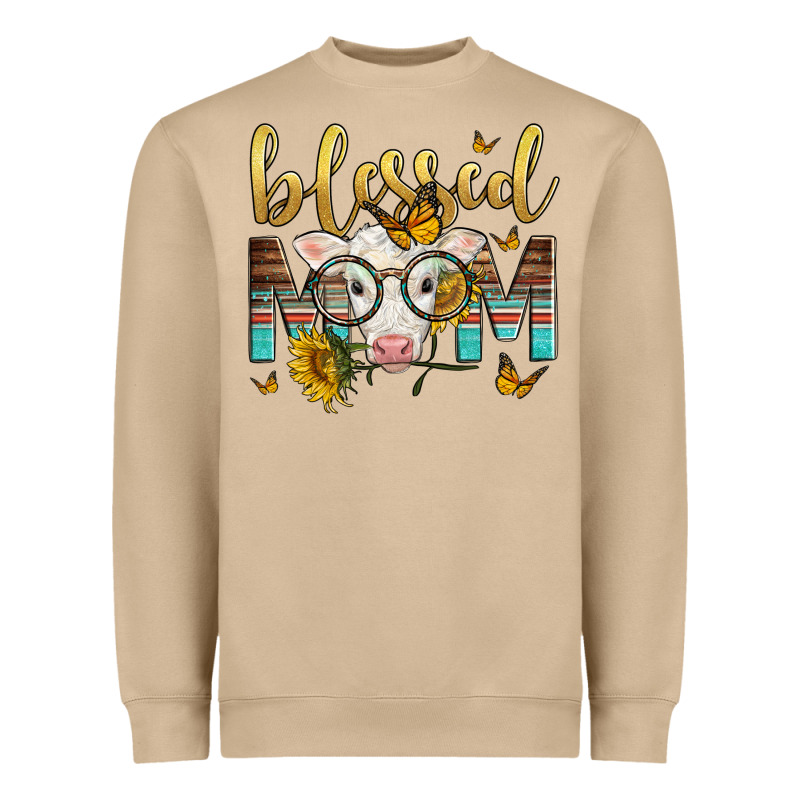 Western Blessed Mom Baby Calf Heavyweight Sweatshirt by LillyAllenDesigns | Teevron