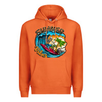 Carrot Summer Vibes Premium Hoodie - CowhideDigitalArt