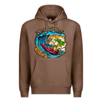Chestnut Summer Vibes Premium Hoodie - CowhideDigitalArt