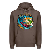Coffee Summer Vibes Premium Hoodie - CowhideDigitalArt