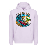 Lilac Summer Vibes Premium Hoodie - CowhideDigitalArt