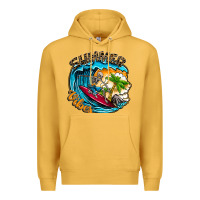 Mustard Summer Vibes Premium Hoodie - CowhideDigitalArt