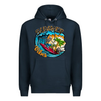 Navy Summer Vibes Premium Hoodie - CowhideDigitalArt