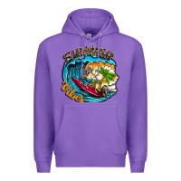 Purple Summer Vibes Premium Hoodie - CowhideDigitalArt