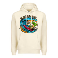 Sandshell Summer Vibes Premium Hoodie - CowhideDigitalArt