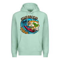 Seafoam Summer Vibes Premium Hoodie - CowhideDigitalArt