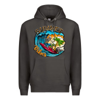Smoke Summer Vibes Premium Hoodie - CowhideDigitalArt