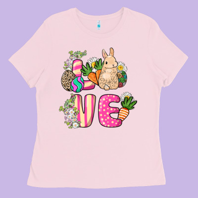 Love Easter Ladies Tee Designed By Nancycooperartshop
