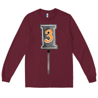 Burgundy marker 3 chain fa element Long Sleeve Tee - FaDigitalArtStudio