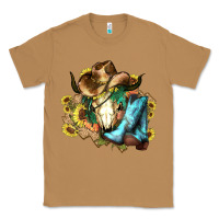 Toasted Coconut Cow skull Cowboy boots hats sunflowers Classic Tee - HowdyJamesFarm