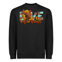 Black love chickens Heavyweight Sweatshirt - LillyAllenDesigns