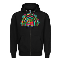 Black mexican pinata rainbow Zipper Hoodie - Artiststas