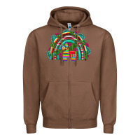 Chestnut mexican pinata rainbow Zipper Hoodie - Artiststas
