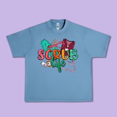 Scrub Life Urban Heavy Tee Designed By Cowgirlartshop