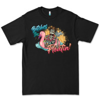 Black Bitches be floatin' skeleton summer Premium Tee - NancyCooperArtShop