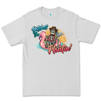 Dove Grey Bitches be floatin' skeleton summer Premium Tee - NancyCooperArtShop