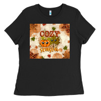 Black Fall Cozy Season Ladies Tee - texasbilliewilder