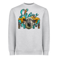 Heather Grey Western Show Mom Sheep Heavyweight Sweatshirt - LillyAllenDesigns