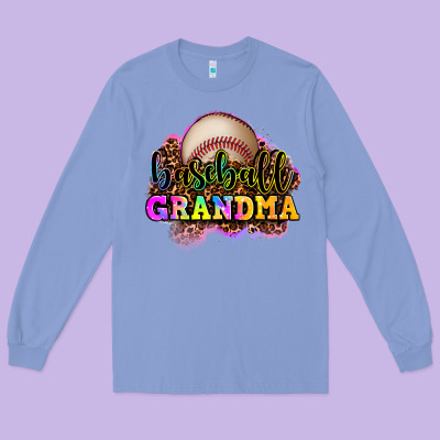 Baseball Grandma Long Sleeve Tee Designed By Oliviacreatesart