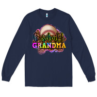 Navy baseball grandma Long Sleeve Tee - OliviaCreatesArt