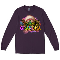 Plum baseball grandma Long Sleeve Tee - OliviaCreatesArt