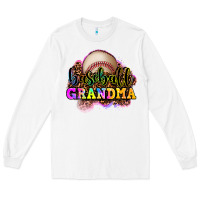 White baseball grandma Long Sleeve Tee - OliviaCreatesArt