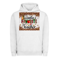 Pigment Lunar Rock santa's favorite teacher Urban Hoodie - AdoDesignShop