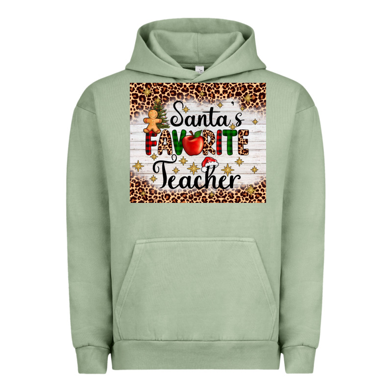 Santa's Favorite Teacher Urban Hoodie by AdoDesignShop | Teevron