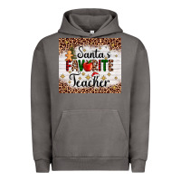 Pigment Tornado santa's favorite teacher Urban Hoodie - AdoDesignShop