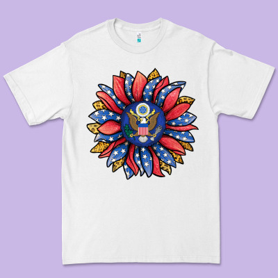 American Sunflower Premium Tee Designed By Jasminsmagicworld