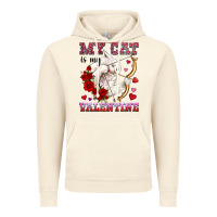 Vintage Artic my cat is my valentine Vintage Hoodie - OliviaCreatesArt