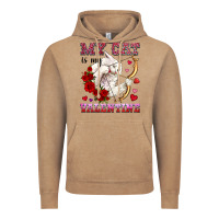 Vintage Coffee my cat is my valentine Vintage Hoodie - OliviaCreatesArt