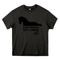 Asphalt everybody's gotta horse neigh Heavy Core Tee - Bettercallsaul