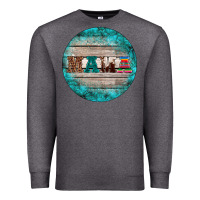 Charcoal Heather western turquoises mama ornament Premium Sweatshirt - BarkalooDesign