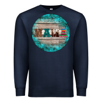 Navy western turquoises mama ornament Premium Sweatshirt - BarkalooDesign