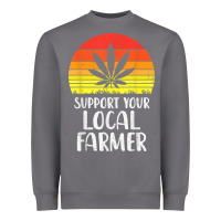 Storm Local Support Farmer Weed Cannabis Retro 420 THC Stoner Gift Heavyweight Sweatshirt - longCreatives