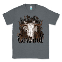 Charcoal Heather Simmer down Cowboy Classic Tee - HowdyJamesFarm