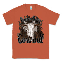 Copper Simmer down Cowboy Classic Tee - HowdyJamesFarm