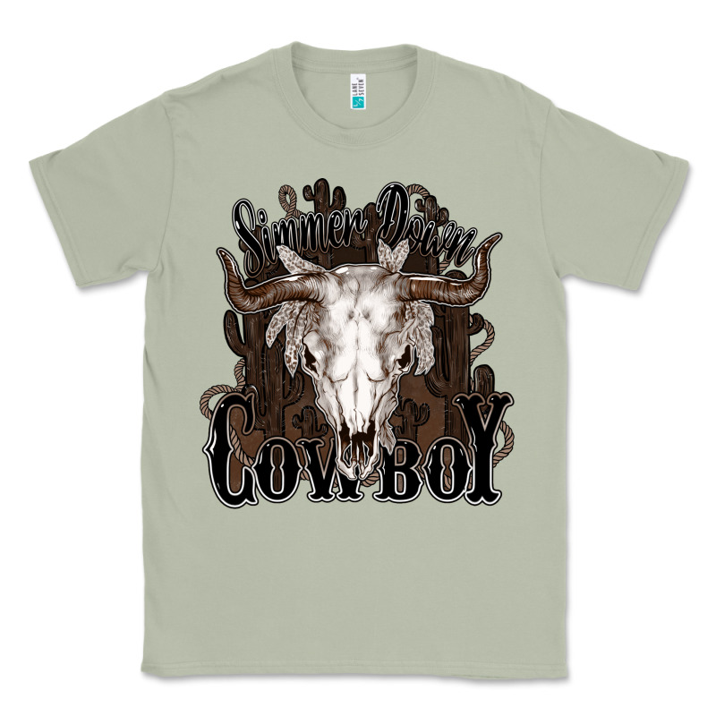 Simmer Down Cowboy Classic Tee by HowdyJamesFarm | Teevron