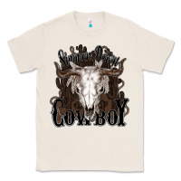 Natural Simmer down Cowboy Classic Tee - HowdyJamesFarm